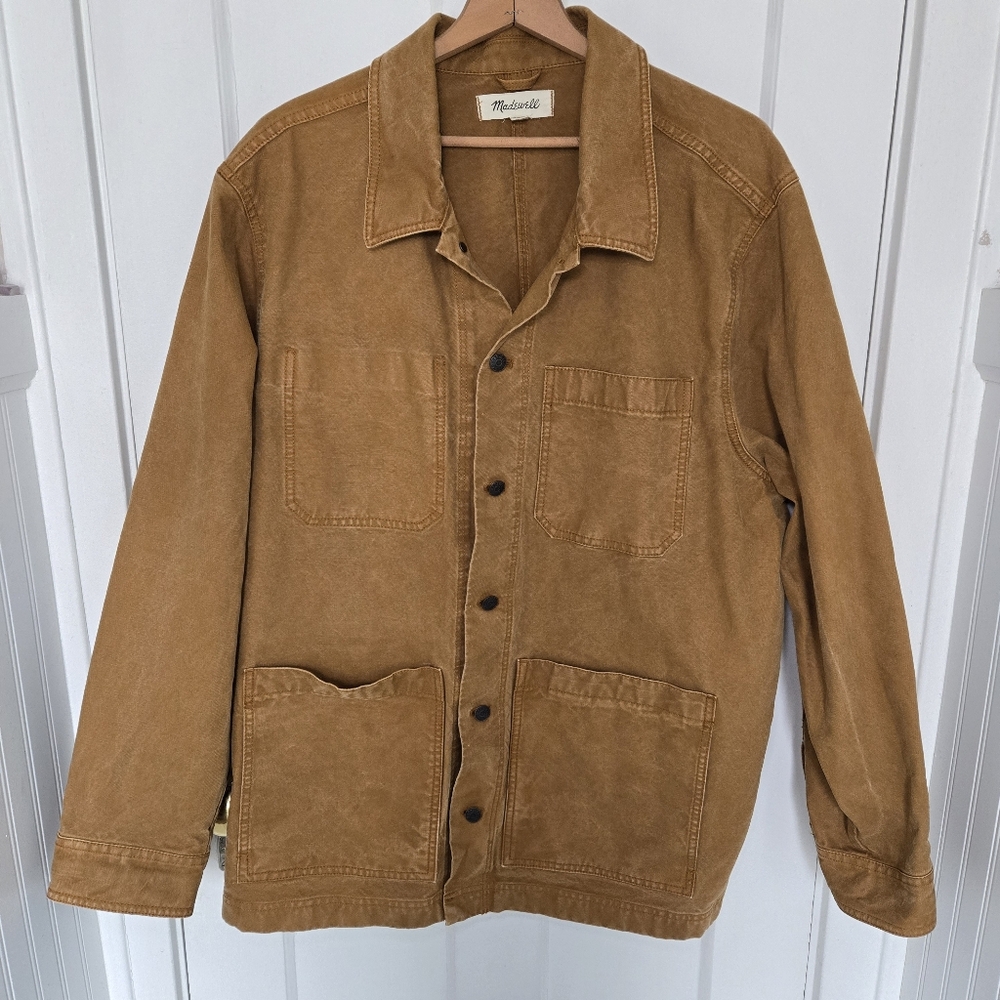 Madewell Mens Garment-Dyed Canvas Chore Jacket Size XXL Workwear Utility Western - Picture 7 of 16